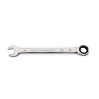 GearWrench 86924 24mm 90-Tooth 12 Point Ratcheting Combination Wrench