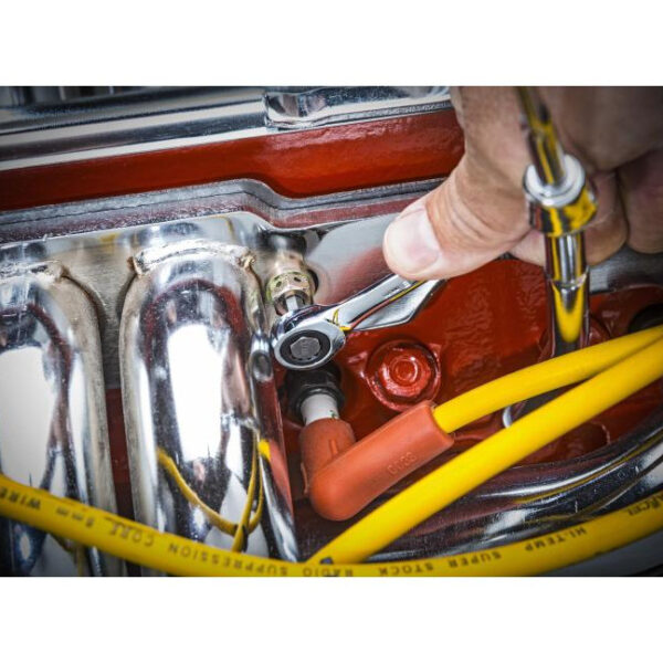 GearWrench 9416 72-Tooth 12 Point Ratcheting Combination Metric Wrench Set 16-Piece