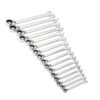 GearWrench 9602N 72-Tooth 12 Point Reversible Ratcheting Combination Metric Wrench Set 16-Piece