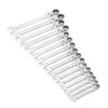 GearWrench 9902N 72-Tooth 12 Point Flex Head Ratcheting Combination Metric Wrench Set 16-Piece