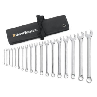 Gearwrench 81917 12 Point Long Pattern Combination SAE Wrench Set 18-Piece