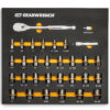 Gearwrench 86525 3/8" Drive 90T Ratchet and Bolt Biter Socket Set MM/SAE with EVA Foam Tray 31-Piece