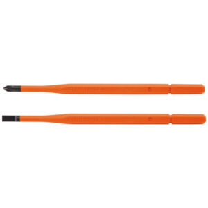 Klein 13156 Screwdriver Blades, Insulated Single-End, 2-Pack