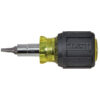 Klein 32562 Multi-Bit Screwdriver / Nut Driver, 6-in-1, Stubby, Ph, Sl, Sq Bits