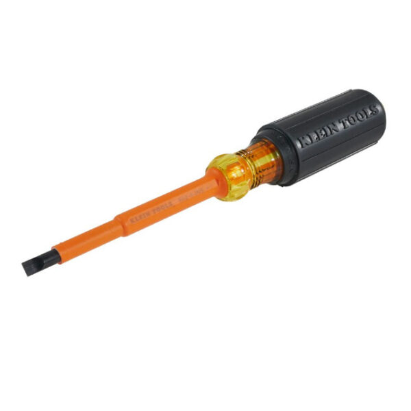 Klein 602-4-INS 1/4-Inch Cabinet Tip Insulated Screwdriver, 4-Inch Klein 602-4-INS 1/4-Inch Cabinet Tip Insulated Screwdriver, 4-Inch
