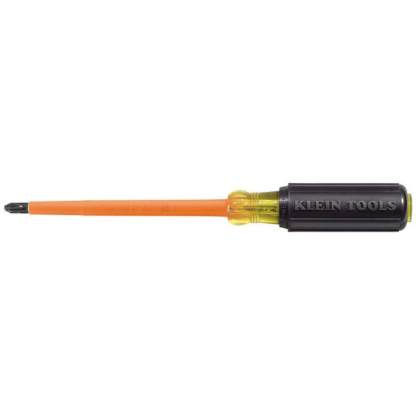 Klein 603-4-INS Insulated Screwdriver, #2 Phillips Tip, 4-Inch