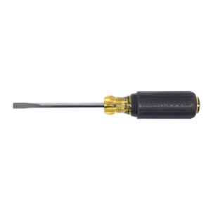 Klein 605-4 1/4-Inch Cabinet Tip Screwdriver 4-Inch Shank