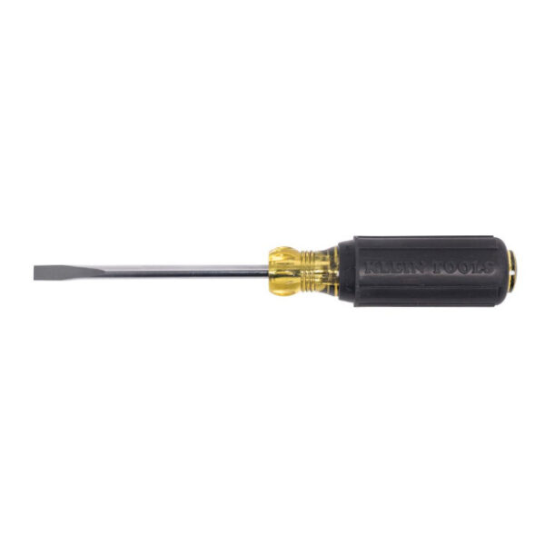 Klein 605-4 1/4-Inch Cabinet Tip Screwdriver 4-Inch Shank