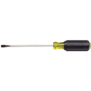 Klein 605-10 1/4-Inch Cabinet Tip Screwdriver, 10-Inch Shank