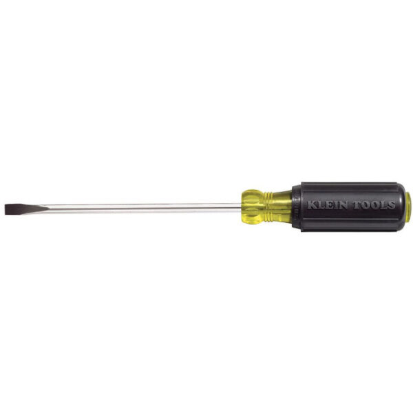 Klein 605-10 1/4-Inch Cabinet Tip Screwdriver, 10-Inch Shank