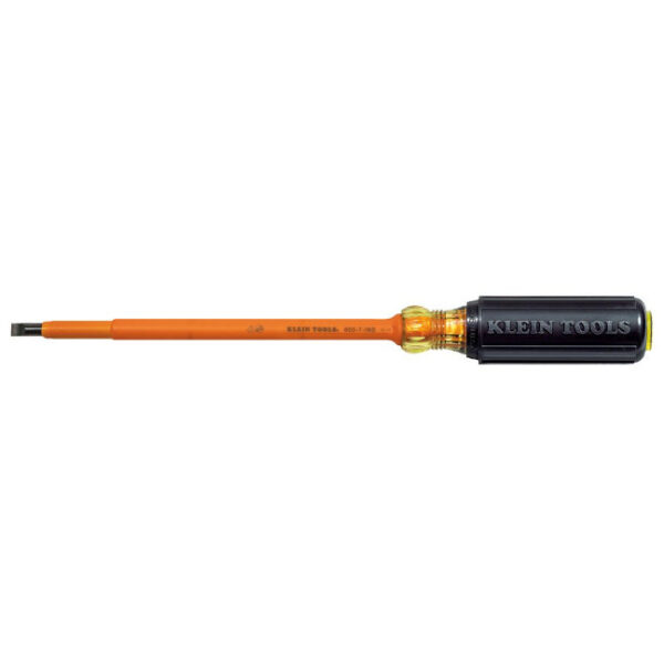 Klein 605-7-INS Insulated 1/4-Inch Cabinet Tip Screwdriver, 7-Inch Klein 605-7-INS Insulated 1/4-Inch Cabinet Tip Screwdriver, 7-Inch
