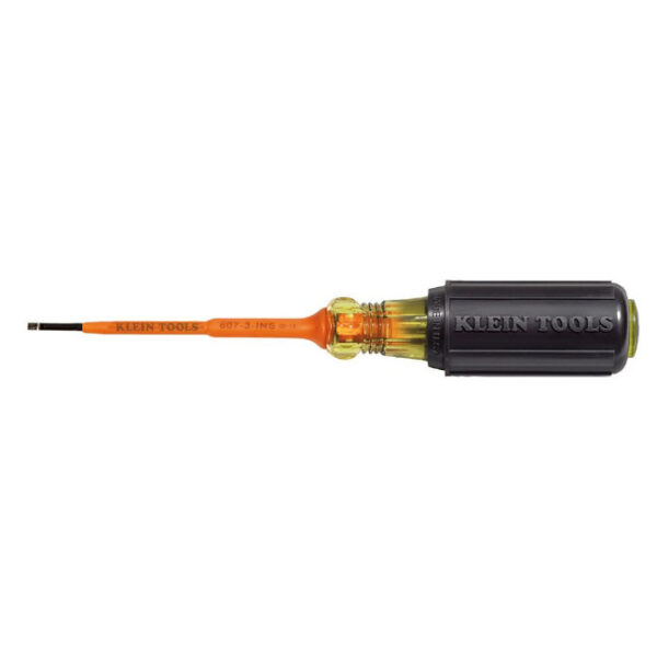 Klein 612-4-INS Insulated 1/8-Inch Slotted Screwdriver, 4-Inch Klein 612-4-INS Insulated 1/8-Inch Slotted Screwdriver, 4-Inch