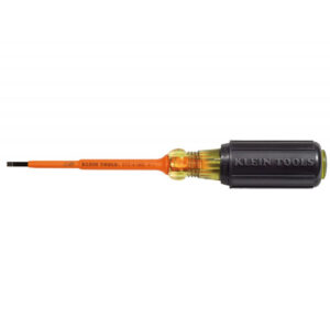 Klein 612-4-INS Insulated 1/8-Inch Slotted Screwdriver, 4-Inch