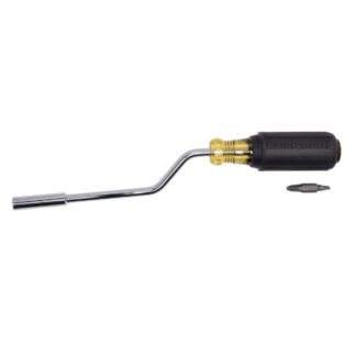 Klein 67100 Multi-Bit Screwdriver, 2-in-1 Rapi-Drive Phillips and Slotted Bits