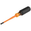 Klein 6924INS Slim-Tip Insulated Screwdriver, 1/4-Inch Cabinet, 4-Inch Round Shank