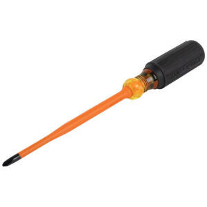 Klein 6936INS Slim-Tip 1000V Insulated Screwdriver, #2 Phillips, 6-Inch