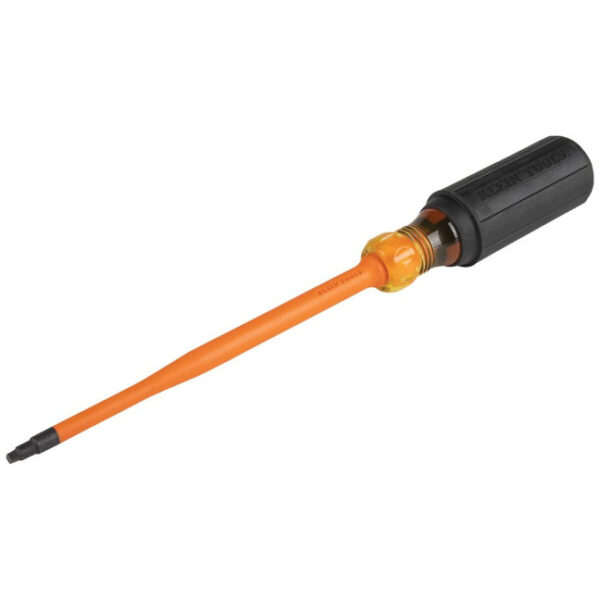 Klein 6946INS Slim-Tip 1000V Insulated Screwdriver, #2 Square, 6-Inch Round Shank