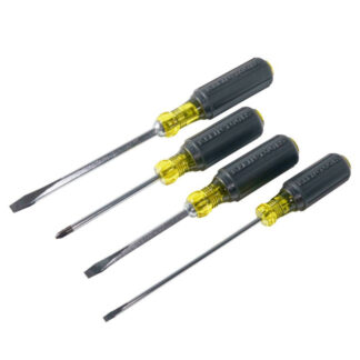 Klein 85105 Screwdriver Set, Slotted and Phillips, 4-Piece
