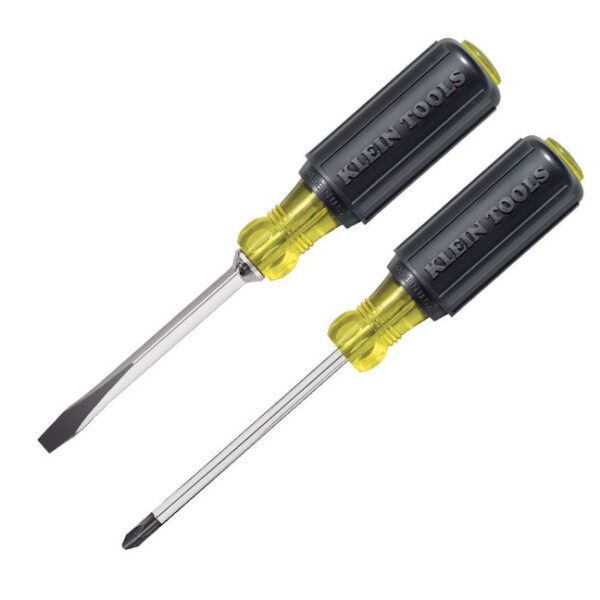 Klein 85442 Screwdriver Set, 1/4 Keystone and #2 Phillips, Cushion-Grip, 2-Piece