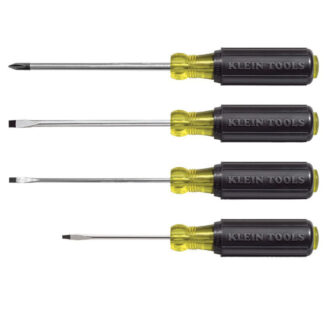 Klein 85484 Screwdriver Set, Mini Slotted and Phillips, 4-Piece