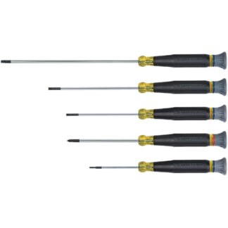 Klein 85614 Screwdriver Set, Electronics Slotted and Phillips, 5-Piece