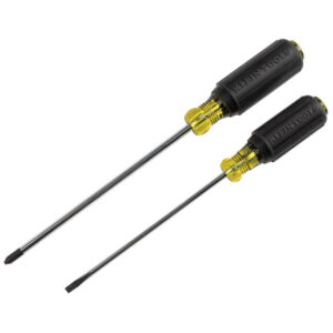Klein 85742 Screwdriver Set, 3/16 Cabinet and #2 Phillips, Cushion-Grip, 2-Piece