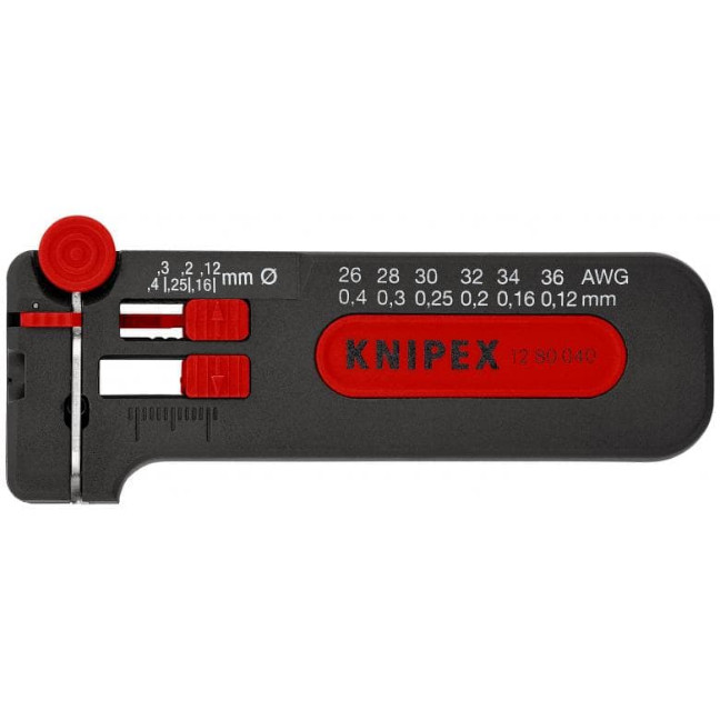 Knipex 1280040SB 4" Mini Wire Stripper 26-36 AWG
