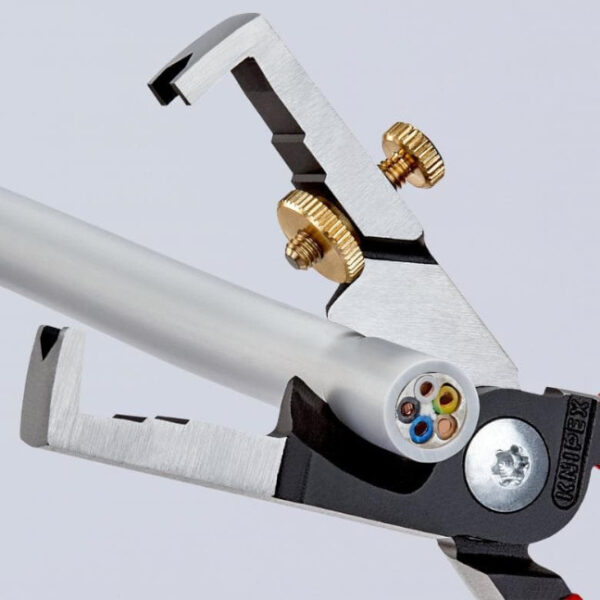 Knipex 1362180 Strix® Insulation Strippers with Cable Shears