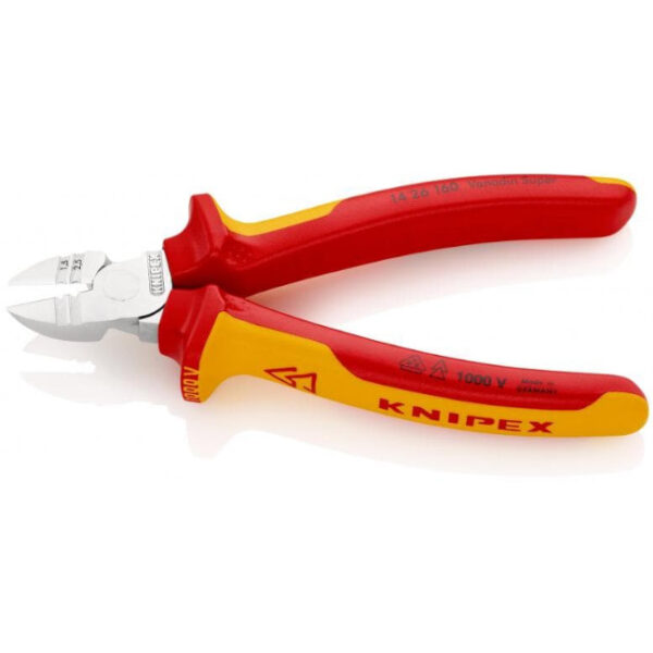 Knipex 1426160 Insulated Diagonal Cutting Pliers with Stripper  