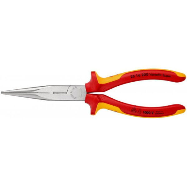 Knipex 2616200 1000V Insulated Long Nose Pliers with Cutter