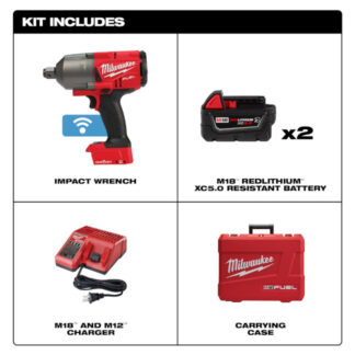Milwaukee 2864-22R M18 FUEL 3/4" High Torque Impact Wrench with Friction Ring with ONE-KEY Kit
