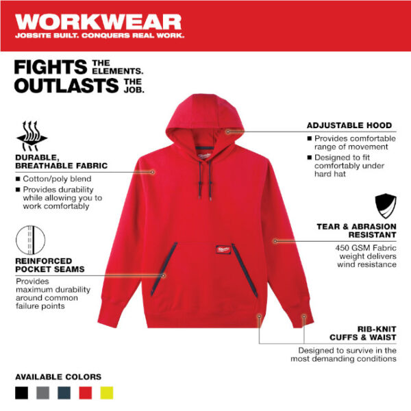 Milwaukee 350 Series Heavy Duty Pullover Hoodie