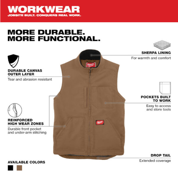 Milwaukee 801 Series Heavy-Duty Sherpa Lined Vest