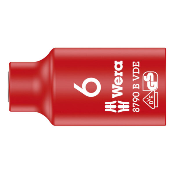 Wera 004950 8790B VDE Insulated Socket 6.0 x 3/8"