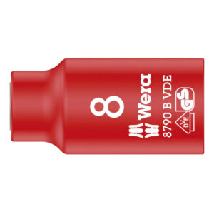 Wera 004952 8790B VDE Insulated Socket 8.0 x 3/8"