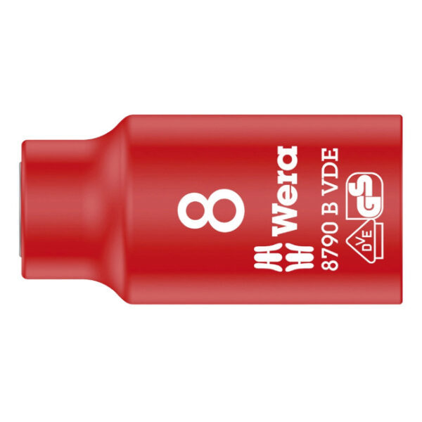 Wera 004952 8790B VDE Insulated Socket 8.0 x 3/8"