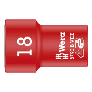 Wera 004962 8790B VDE Insulated Socket 18.0 x 3/8"