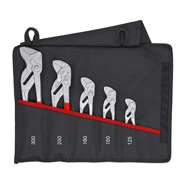 Knipex 001955S4 5-Piece Pliers Wrench set in Tool Roll