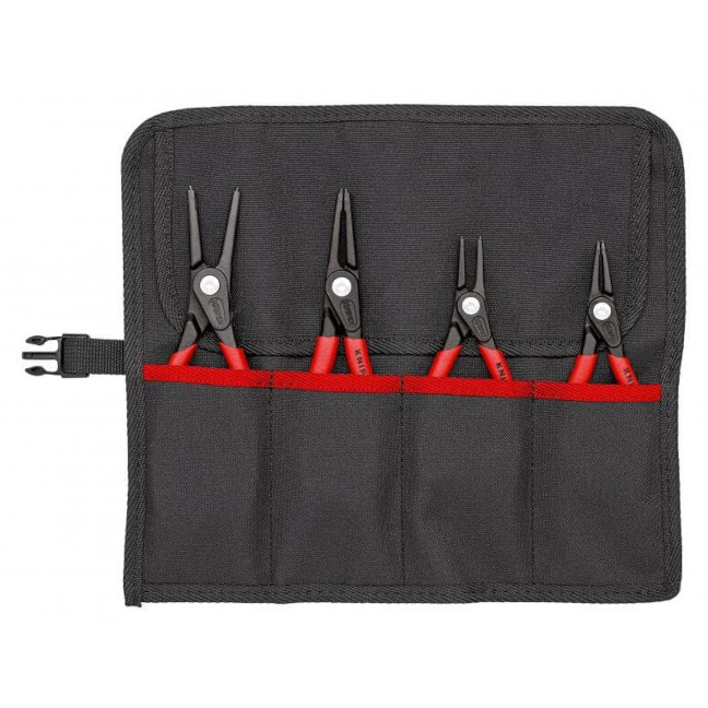 Knipex 001957 4-Piece Precision Circlip Pliers Set in Tool Roll-up