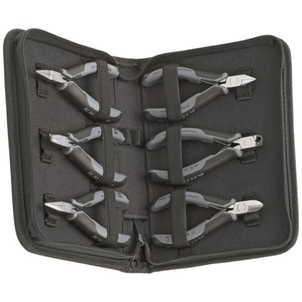 Knipex 002017 ESD Electronics Tool Set in Zipper Pouch 6-Piece