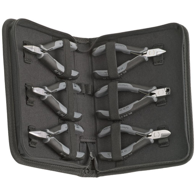 Knipex 002017 6-Piece ESD Tool Set in Zipper Pouch