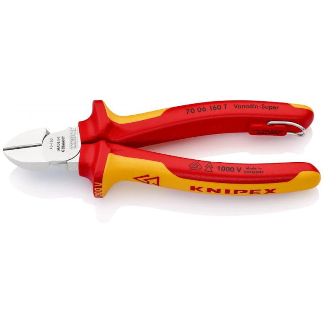 Knipex 7006160T Diagonal Cutter with Tether Attachment