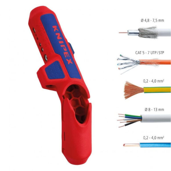 Knipex 169501SB 5-1/4" ErgoStrip® Universal Dismantling Tool, Right Handed