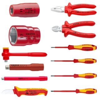 Knipex 989911 Compact VDE Insulated Tool Set with Case 17-Piece