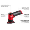 Milwaukee 2531-20 M12 FUEL 12V Brushless Orbital Detail Sander - Tool Only