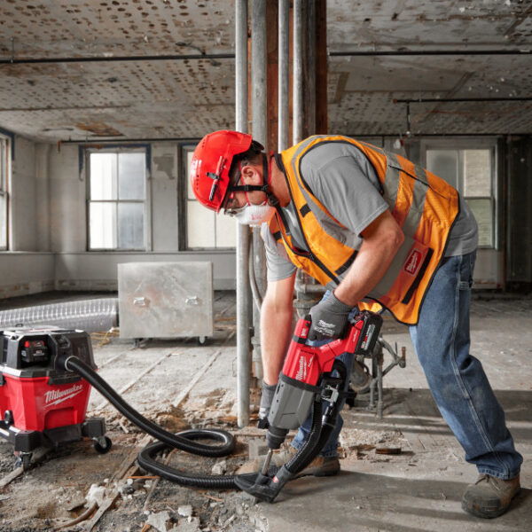 Milwaukee 2916-20 M18 FUEL 18V Lithium-Ion Brushless Cordless 1-1/4" SDS Plus D-Handle Rotary Hammer with ONE-KEY - Tool Only