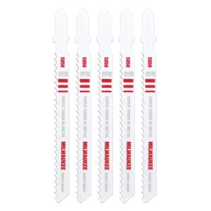 Milwaukee 48-42-5850 4" 8TPI Bi-Metal Jig Saw Blade 5-Pack