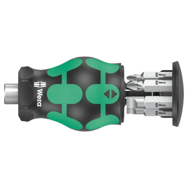 Wera 008877 Stubby 4 Screwdriver with PHSL Bit Storage 6-Piece Wera 008877 Stubby 4 Screwdriver with PH/SL Bit Storage 6-Piece