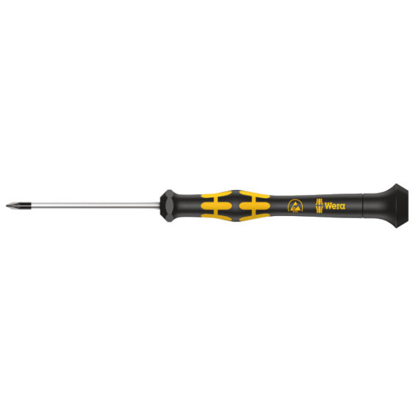 Wera 030115 1555 PZ #0 x 60mm ESD Safe Pozidriv Precision Screwdriver