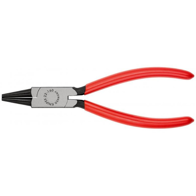 Knipex 2201160 61/4" (160mm) Round Nose Pliers with Plastic Coated Handles BC Fasteners & Tools
